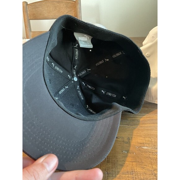 Lot Mens Golf Hots Caps PUMA Small Mediums White Black Gray Fitted Stretch - Picture 4 of 9